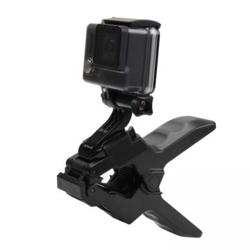 Sistem de prindere flexibil cu clema PU179 PULUZ pentru GoPro, DJI Osmo Action si alte camere video sport, Negru