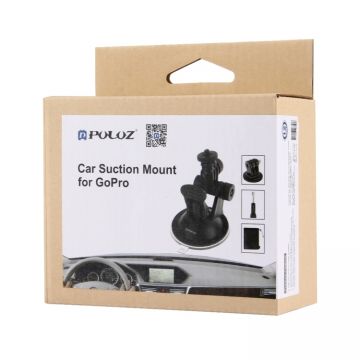 Suport de prindere auto Pulse PU51 Puluz pentru camera video sport GoPro Hero / DJI Osmo Action, Negru
