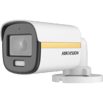 Camera de supraveghere analog,ColorVu, 2MP, lentila 2.8mm, WL 20m, Microfon, IP67 DS-2CE10DF3T-FS-2.8mm - HIKVISION