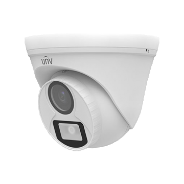 Cameră de supraveghere analogică, interior, 2 Megapixeli, lentilă 2.8mm, lumină albă 20m, IP67, ColourHunter - UNV UAC-T112-F28-W