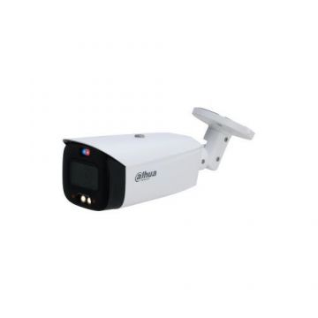 Camera de supraveghere Bullet, IP, 5MP, 2.8mm, Lumina alba 30m, Microfon, IP67, PoE, Smart Dual Illumination, Dahua IPC-HFW3549T1-AS-PV-0280B-S3