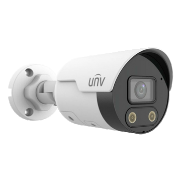 Camera IP 4MP, Lumina alba si Smart IR 30M, lentila 2.8mm, Audio bidirectional, IP67, PoE - UNV IPC2124LE-ADF28KMC-WL