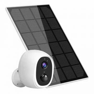 Camera supraveghere wireless WiFi Vstarcam CB53-TZ, 2 MP, IR 10 m, 5000mAh, slot card, PIR, microfon + panou solar