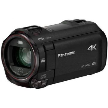 Camera Video Panasonic HC-VX980, Filmare Ultra HD 4K, Zoom Optic 20x (Negru)