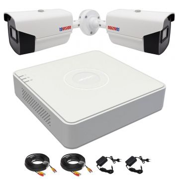 Sistem de supraveghere 2 camere ROVISION2MP22 oem Hikvision, 2 MP Full HD, lentila 2.8mm, IR 40m, DVR 4 canale video 1080P lite, accesorii