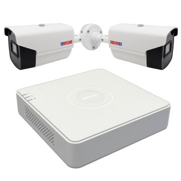 Sistem de supraveghere 2 camere ROVISION2MP22 oem Hikvision, 2 MP Full HD, lentila 2.8mm, IR 40m, DVR 4 canale video 1080P lite