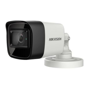 Sistem supraveghere mixt complet Hikvision 4 camere Turbo HD 5 MP 20 m IR si 80 ir DVR 4 canale cu toate accesoriile CADOU HDD 1TB