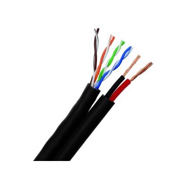 Cablu de retea UTP cat5 cu alimentare 2x1 mm rola 100m 201801013703