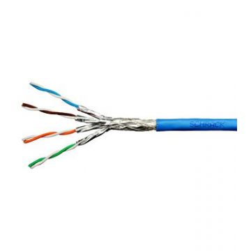 Cablu Schrack S/FTP Cat.7, HSKP423HP5, 4x2xAWG23/1,1.000Mhz, LS0H, Dca, 30%, albastru