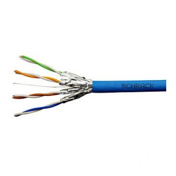 Cablu Schrack U/FTP Cat.6a, HSKF423HB5, 4x2xAWG23/1, 500Mhz, LS0H, Dca, albastru