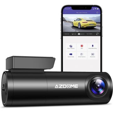 Camera auto DVR AZDOME, FHD 1296P, WiFi, Unghi 170, G-Sensor, Comanda vocala