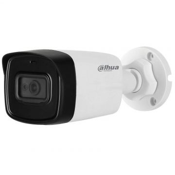 Camera de supraveghere Dahua HAC-HFW1500TL-A-0280B, HDCVI Bullet, 5MP, CMOS 1/2.7'', 2.8mm, IR 80m, Microfon, IP67