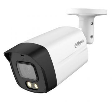 Camera de supraveghere Dahua HAC-HFW1509TM-A-LED-0360B-S2, 5MP, 3.6mm, IP67 (Alb)