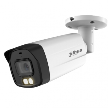 Camera de supraveghere exterior, 5 MP, Dahua HAC-HFW1509TM-A-LED-0360B-S2, Full-color, lentila 3.6mm, lumina alba 40m, microfon incorporat Camera de supraveghere exterior, 5 MP, Dahua HAC-HFW1509TM-A-LED-0360B-S2, Full-color, lentila 3.6mm, lumina alba 40m, microfon incorporat