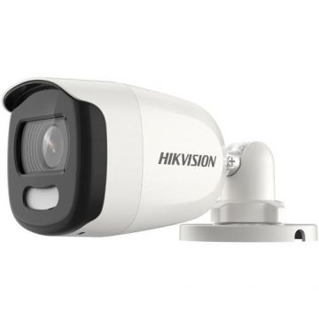 Camera de supraveghere Hikvision DS-2CE10HFT-E3, 3.6mm, 5MP, PoC (Alb/Negru)