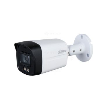 Camera de supraveghere Dahua, Full Color, 5 Megapixeli, Lumina Alba 40m, Lentila 2.8mm, HAC-HFW1509TLM-A-LED-0280B-S2