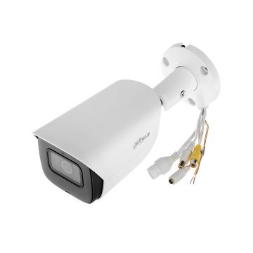 Camera supraveghere exterior IP Dahua WizSense IPC-HFW3541E-AS-0280B-S2, 5 MP, IR 50 m, 2.8 mm, PoE, slot card, microfon