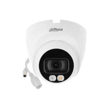 Camera supraveghere IP Dome cu iluminare dubla Dahua WizSense IPC-HDW2249T-S-IL-0360B, 2 MP, 3.6 mm, IR / lumina alba 30 m, slot card, PoE