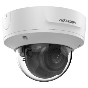 Camera supraveghere IP Dome Hikvision AcuSense DS-2CD2783G2-IZS, 8 MP, 2.8-12 mm, motorizata, IR 40 m, PoE, slot card