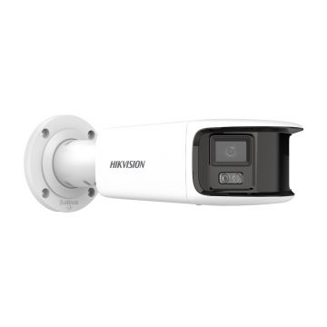 Camera supraveghere IP exterior Hikvision ColorVu DS-2CD2T87G2P-LSU/SL, 8 MP, 4 mm, slot card, microfon, lumina alba 40 m, PoE