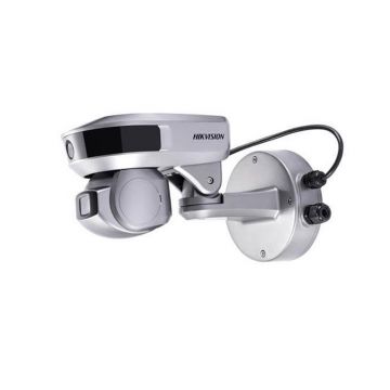 Camera supraveghere IP PTZ Hikvision Deepinview IDS-2PT9122IX-D-S, 2MP + 2MP, 4 mm + 5 - 50 mm, motorizat, IR 100 m, PoE, slot card, 10x, auto tracking