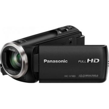 Camera Video Panasonic HC-V180EP-K, Full HD, 1/5.8inch BSI MOS, Zoom optic 50x (Negru)