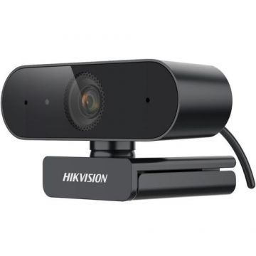 Camera web 2MP Hikvision DS-U02(3.6mm), rezolutie 1080P, 30/25 fps, iluminare minima 0.1 Lux @ (F1.2, AGC ON), microfon audio incorporat, lentila fixa 3.6mm, unghi vizualizare 80.3°
