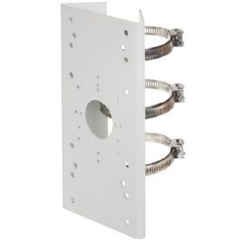Suport de montaj pe stalp Hikvision DS-1275ZJ-Y, dimensiuni: 67- 127 m, greutate: 1480 g