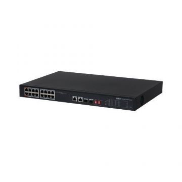 Switch Dahua PFS3218-16ET-135 16 porturi PoE + 2 Port Gigabit + 2 SFP Combo, 135W, PoE Watchdog Switch Dahua PFS3218-16ET-135 16 porturi PoE + 2 Port Gigabit + 2 SFP Combo, 135W, PoE Watchdog