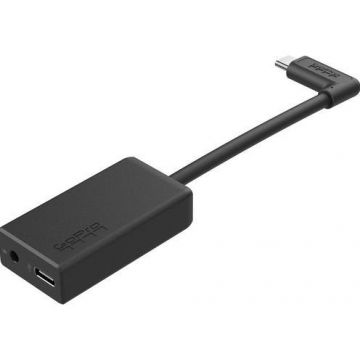 Adaptor GoPro Pro 3.5mm Mic AAMIC-001 pentru HERO5 Black/HERO5 Session (Negru)