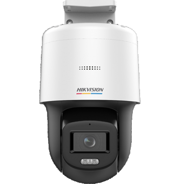 Camera de supraveghere ColorVu, miniPT, IP, 4MP, lentila 4.0mm, Lumina Alba 30m, Audio, PoE, IP66 - HIKVISION DS-2DE2C400SCG-E(F1)