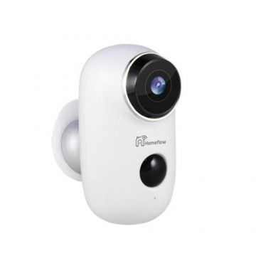 Camera de supraveghere inteligenta Wireless Homeflow C-6002, Comunicare bidirectionala, Detectie miscare