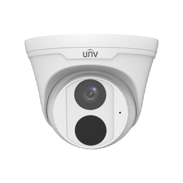 Camera de supraveghere IP seria EasyStar, 5 Megapixeli, lentila 2.8 mm, IR 30M, Microfon, PoE - UNV IPC3615LE-ADF28K-G