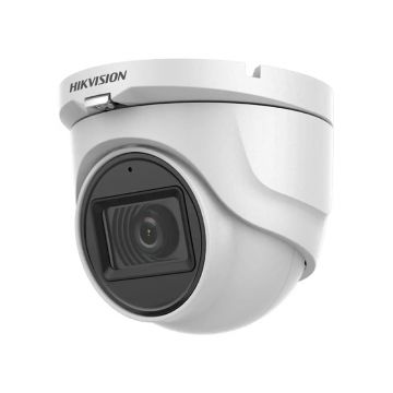 Camera supraveghere Dome HikVision TurboHD 4.0 DS-2CE76H0T-ITMFS, 5 MP, IR 30 m, 2.8 mm, microfon