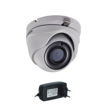 Camera supraveghere Dome Hikvision Ultra-Low Light DS-2CE56D8T-ITMF, 2MP, 30 m, 2.8mm + alimentare