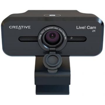 Camera web CREATIVE LIVE! CAM SYNC V3 2K QHD, Zoom Digital 4X, filmare la 95°, 2 microfoane