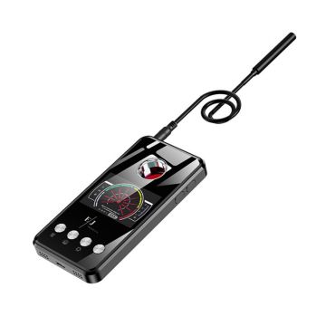 Detector cu inteligență artificială AI pentru aparate de spionaj, model AL-T2, detectează camere ascunse, microfoane spion, localizatoare GPS, mini reportofoane