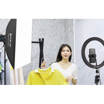 Difuzor foto softbox Puluz PU5124 60x90cm, Forma dreptunghi, Negru