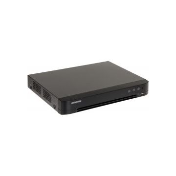 DVR 8 canale Turbo HD Hikvision IDS-7208HQHI-M1/S(C); 4MP; Acusens - Deep learning; filtrarea alarmelor false dupa corpul uman