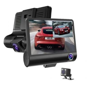Kit Camera Auto OEM Slim Design Dash,1080p, unghi 170 grade, senzor G (Negru)