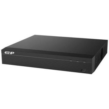 NVR Dahua NVR1B08HS-8P, 8 canale, Max. 8MP, H.265, Retea, HDMI, VGA, 2X USB (Negru)