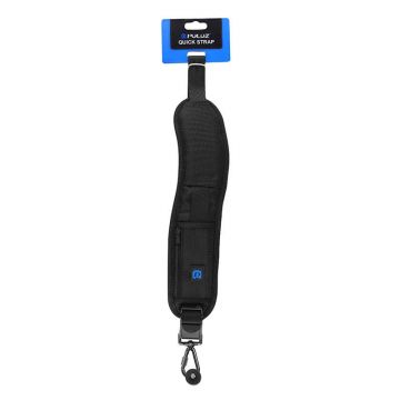 Sistem de prindere de umar camera foto DSLR cu eliberare rapida Puluz PU6001, surub 1/4 inch, 150 cm, Negru