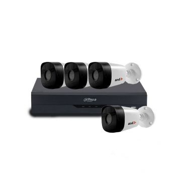 Sistem supraveghere exterior basic Acvil Pro ACV-B4EXT20-5MP-V2, 4 camere, 5 MP, IR 20 m, 2.8 mm, POS