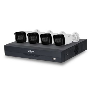 Sistem supraveghere exterior basic Dahua DH-B4EXT80-2MP-M, 4 camere, 2 MP, IR 80 m, POS, IoT, microfon incorporat Sistem supraveghere exterior basic Dahua DH-B4EXT80-2MP-M, 4 camere, 2 MP, IR 80 m, POS, IoT, microfon incorporat