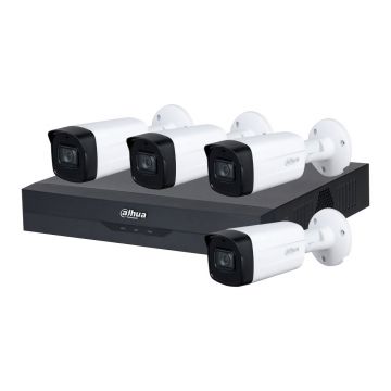 Sistem supraveghere exterior Dahua DH-B4EXT80M-5MP, 4 camere, 5 MP, IR 80 m, IoT