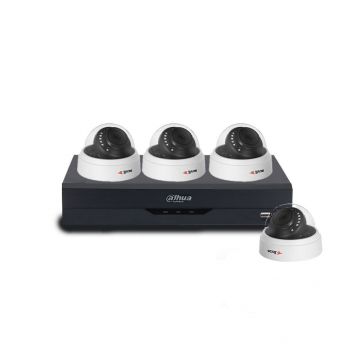 Sistem supraveghere interior basic Acvil Pro ACV-B4INT20-5MP, 4 camere, 5 MP, IR 20 m, 2.8 mm, POS, audio prin coaxial