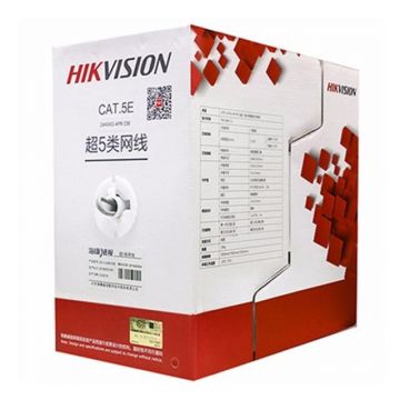 Cablu UTP CAT5 Hikvision cupru  DS-1LN5E-S  0.45mm rola 305 metri Cablu UTP CAT5 Hikvision cupru  DS-1LN5E-S  0.45mm rola 305 metri