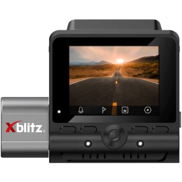 Camera auto DVR Xblitz Dual 2, Full HD, Wi-Fi, GPS, Negru