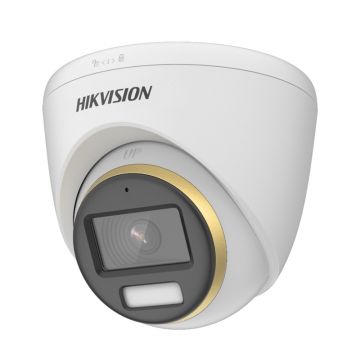 Camera supraveghere Dome Hikvision ColorVu DS-2CE72DF3T-FS, 2 MP, 3.6 mm, microfon, lumina alba 40 m