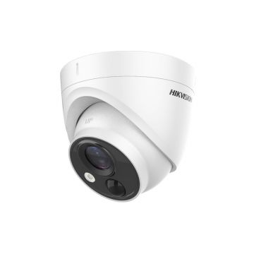 Camera supraveghere Dome Hikvision DS-2CE71H0T-PIRLO, 5 MP, IR 20 m, 2.8 mm, PIR 11 m, stroboscop